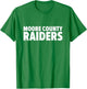 Moore County Raiders Bold T-Shirt - T-Shirt | Irish Green