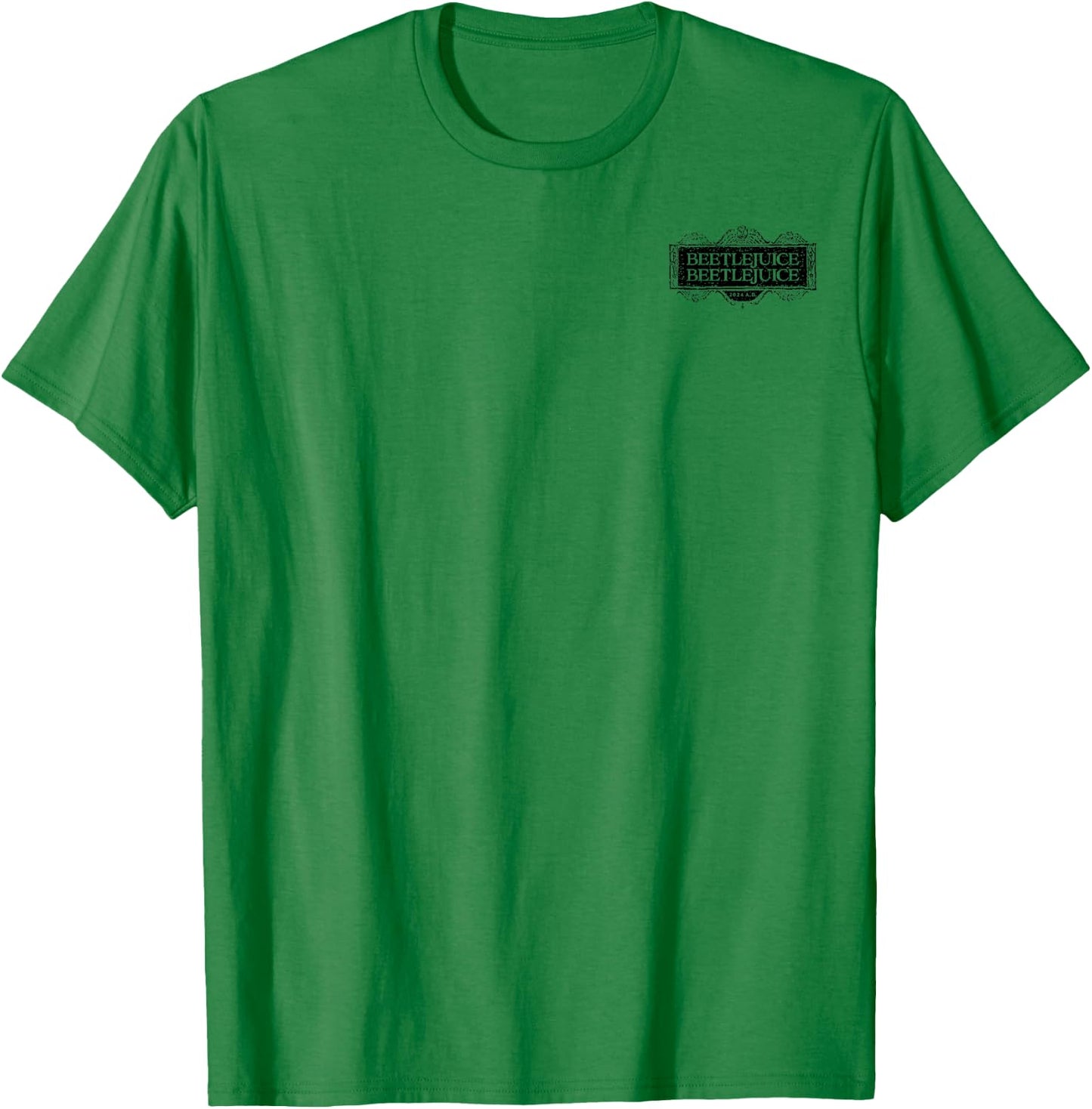 Beetlejuice - The Afterlife Advertisement with Logo T-Shirt - T-Shirt | Irish Green