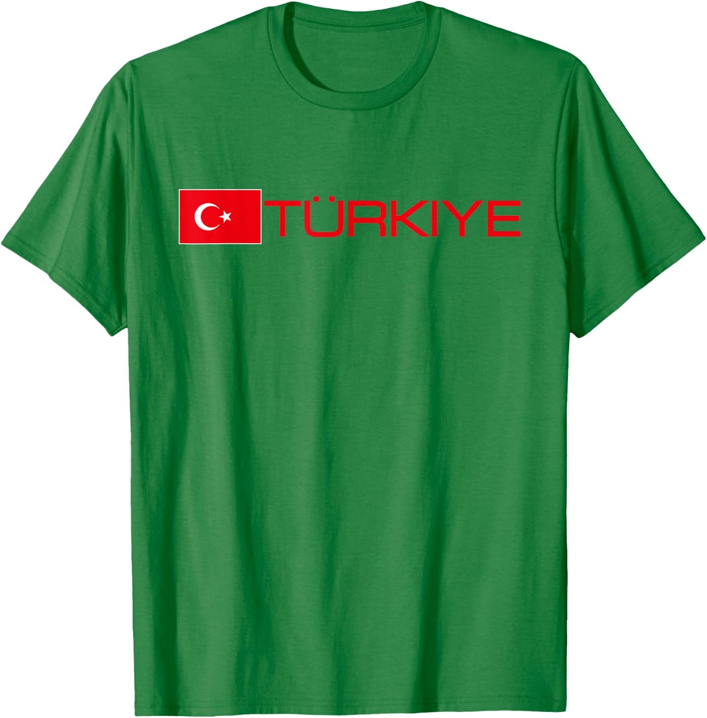 Turkiye Turkey Flag Turkish Banner Sports Jersey Style T-Shirt - T-Shirt | Irish Green