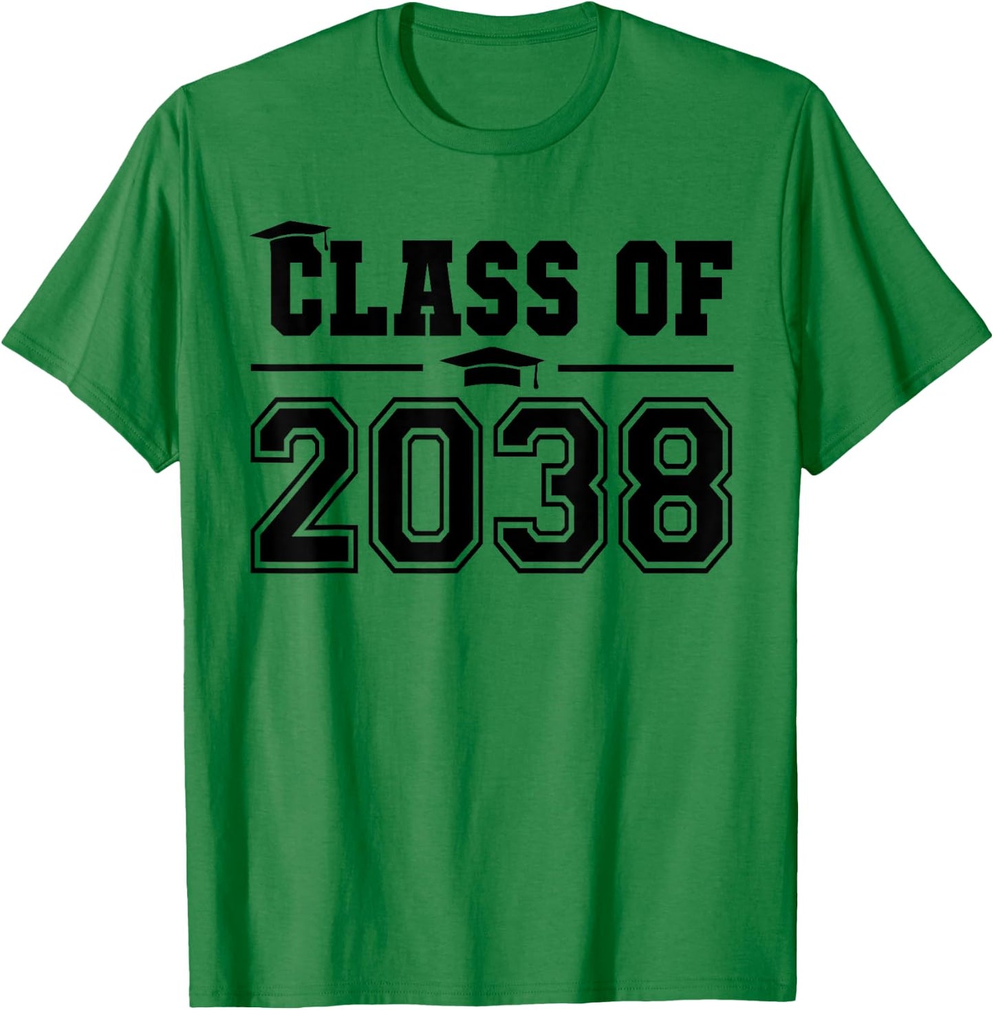 Class of 2038 Grow With Me First Day of School Graduation T-Shirt - T-Shirt | Irish Green