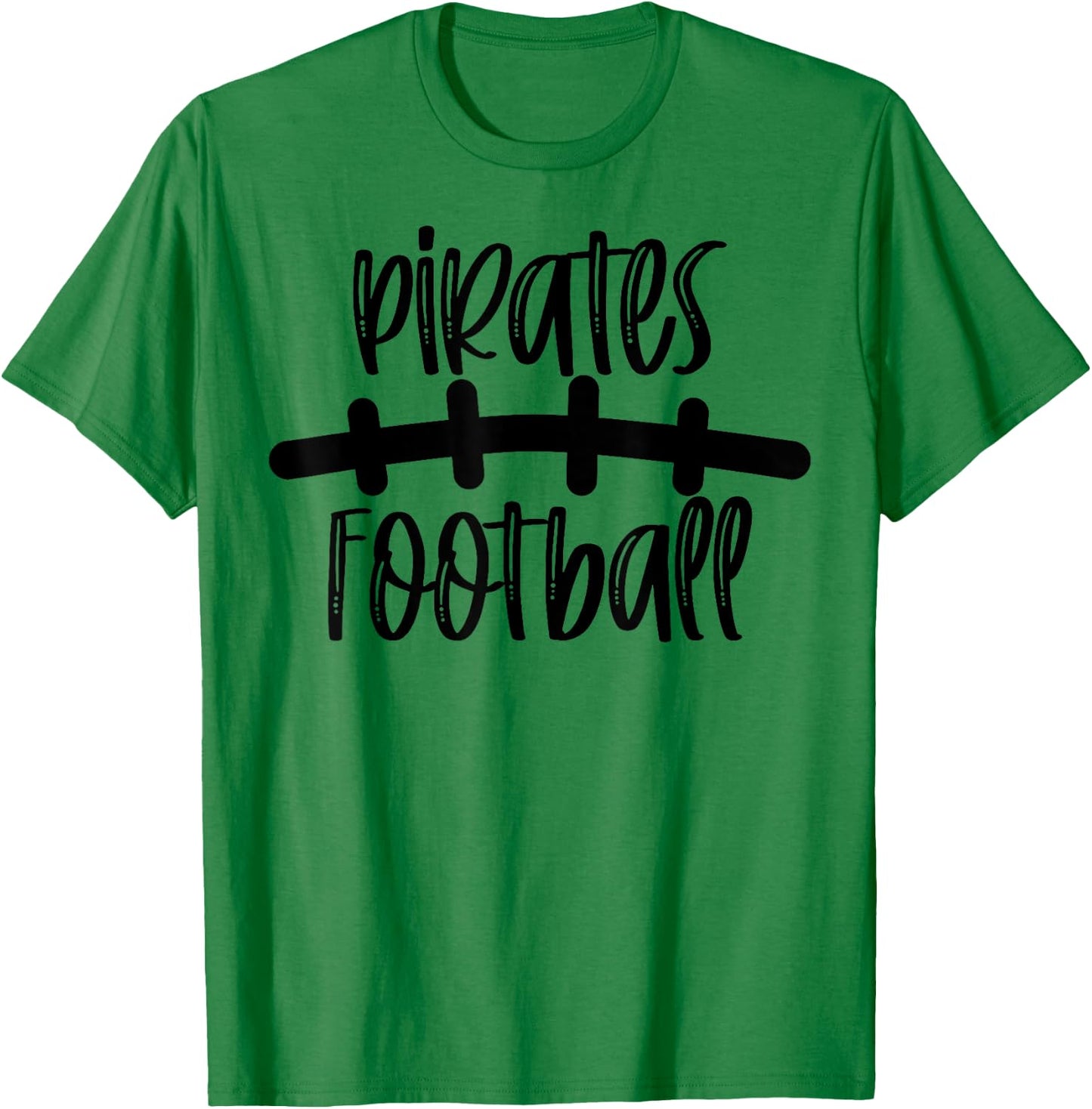 Pirates Football School Spirit Team Mascot Game Night T-Shirt - T-Shirt | Irish Green