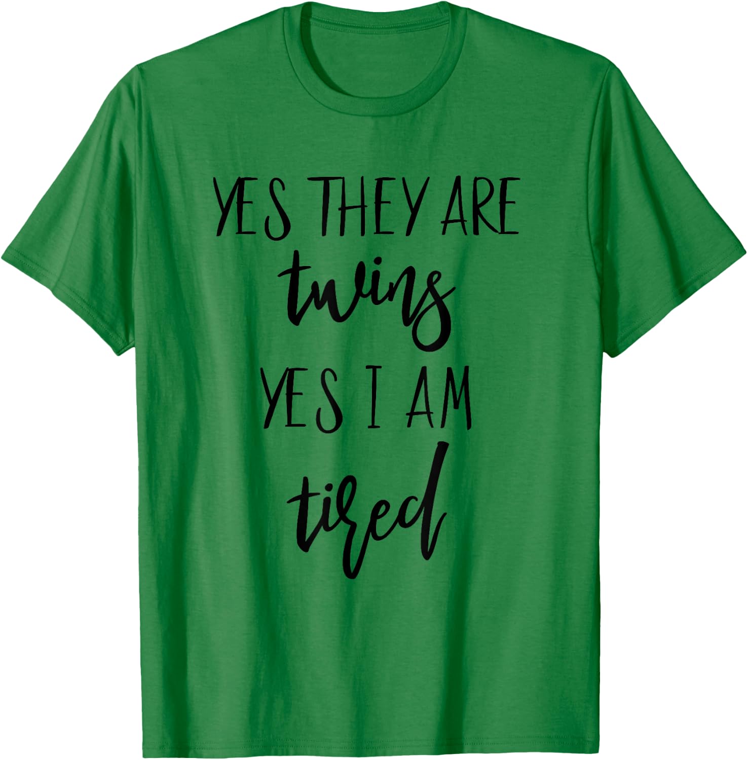 Twin Mama First Mother's Day Twin Mom Daddy From Twins Stuff T-Shirt - T-Shirt | Irish Green