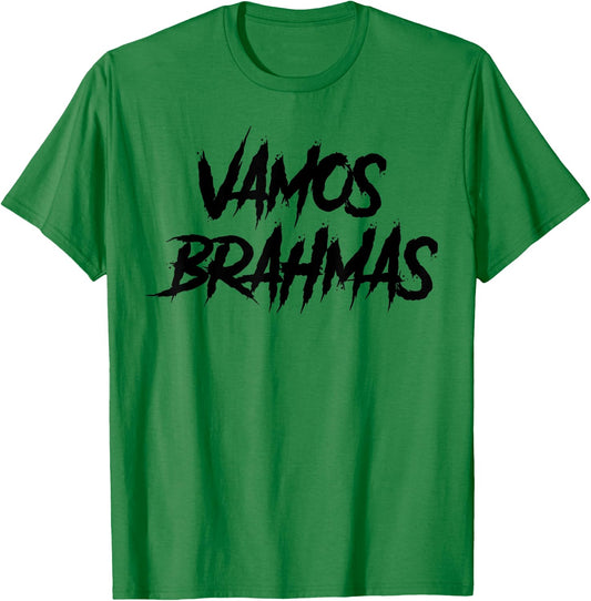Black Vamos Brahmas San Antonio Football Tailgate T-Shirt - T-Shirt | Irish Green