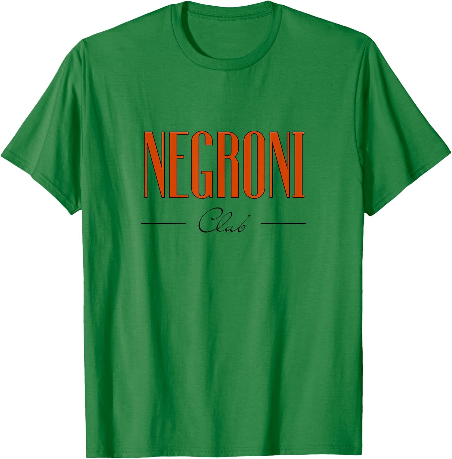Negroni Club | Classic Gin Vermouth Cocktail Drink & Team T-Shirt - T-Shirt | Irish Green