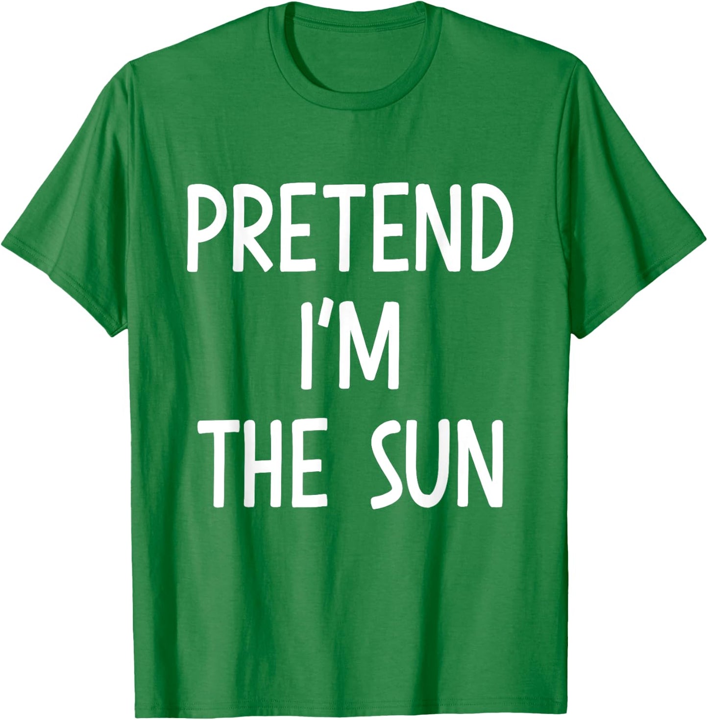 Pretend Im the sun easy lazy costume for halloween party T-Shirt - T-Shirt | Irish Green