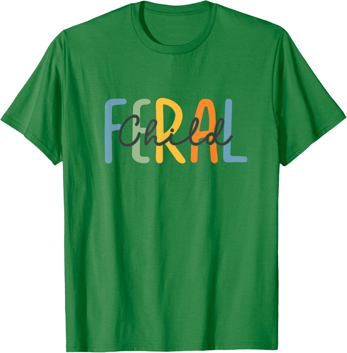 Vintage Feral Child Toddler Feral Girl Or Boy Flower Girl T-Shirt - T-Shirt | Irish Green
