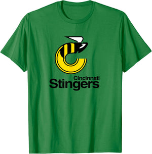 Retro Hockey WHA Cincinnati Stingers Hockey Team 70s T-Shirt - T-Shirt | Irish Green