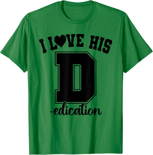 I Love His D- Love Her P- Funny Matching Couples Humor T-Shirt - T-Shirt | Irish Green