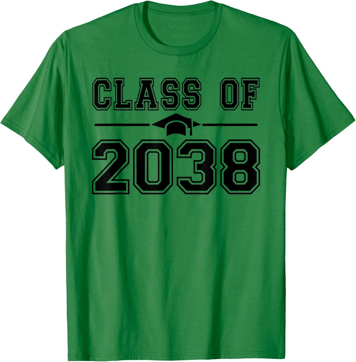 Class of 2038 Graduate 2038 Grow With Me First Day of School T-Shirt - T-Shirt | Irish Green