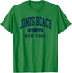 Jones Beach New York Retro Est 1929 Vintage Souvenir T-Shirt - T-Shirt | Irish Green