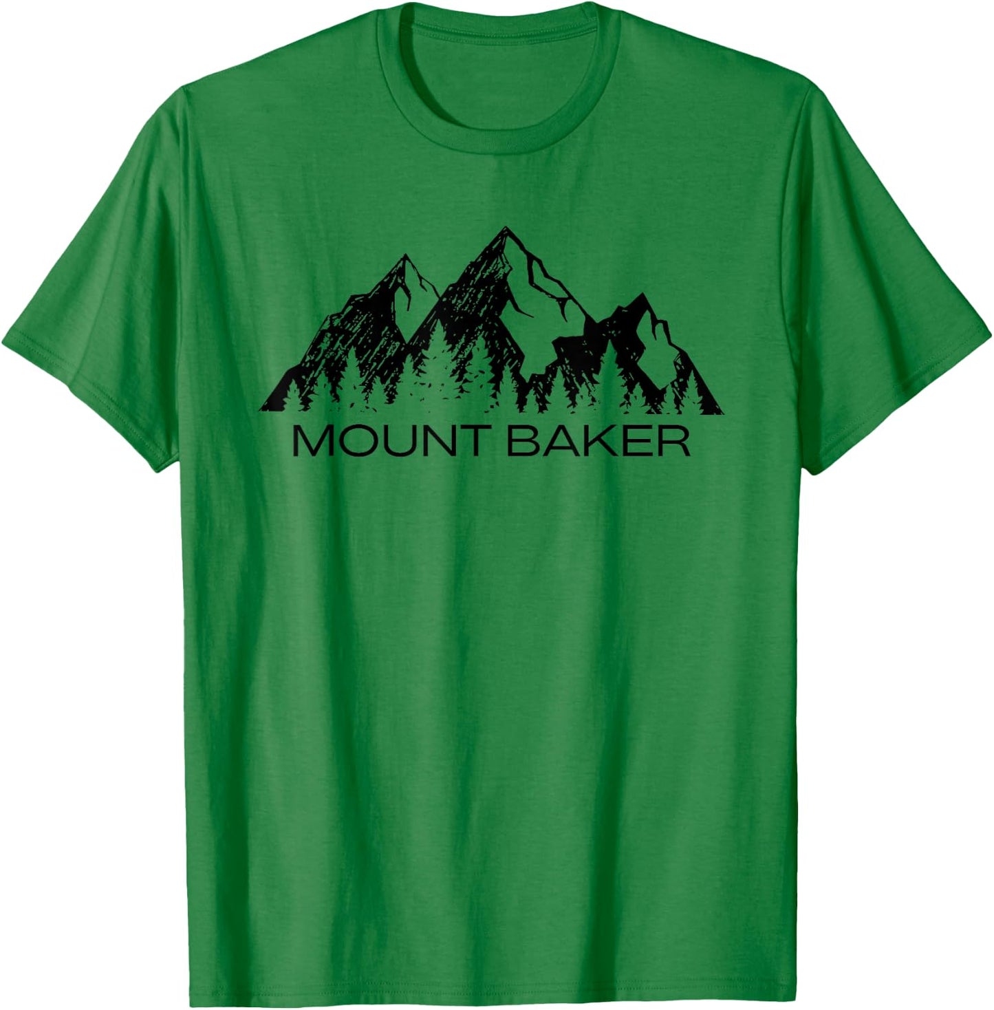 Mount Baker | Mt Baker Cascade Mountains Washington Gift T-Shirt - T-Shirt | Irish Green