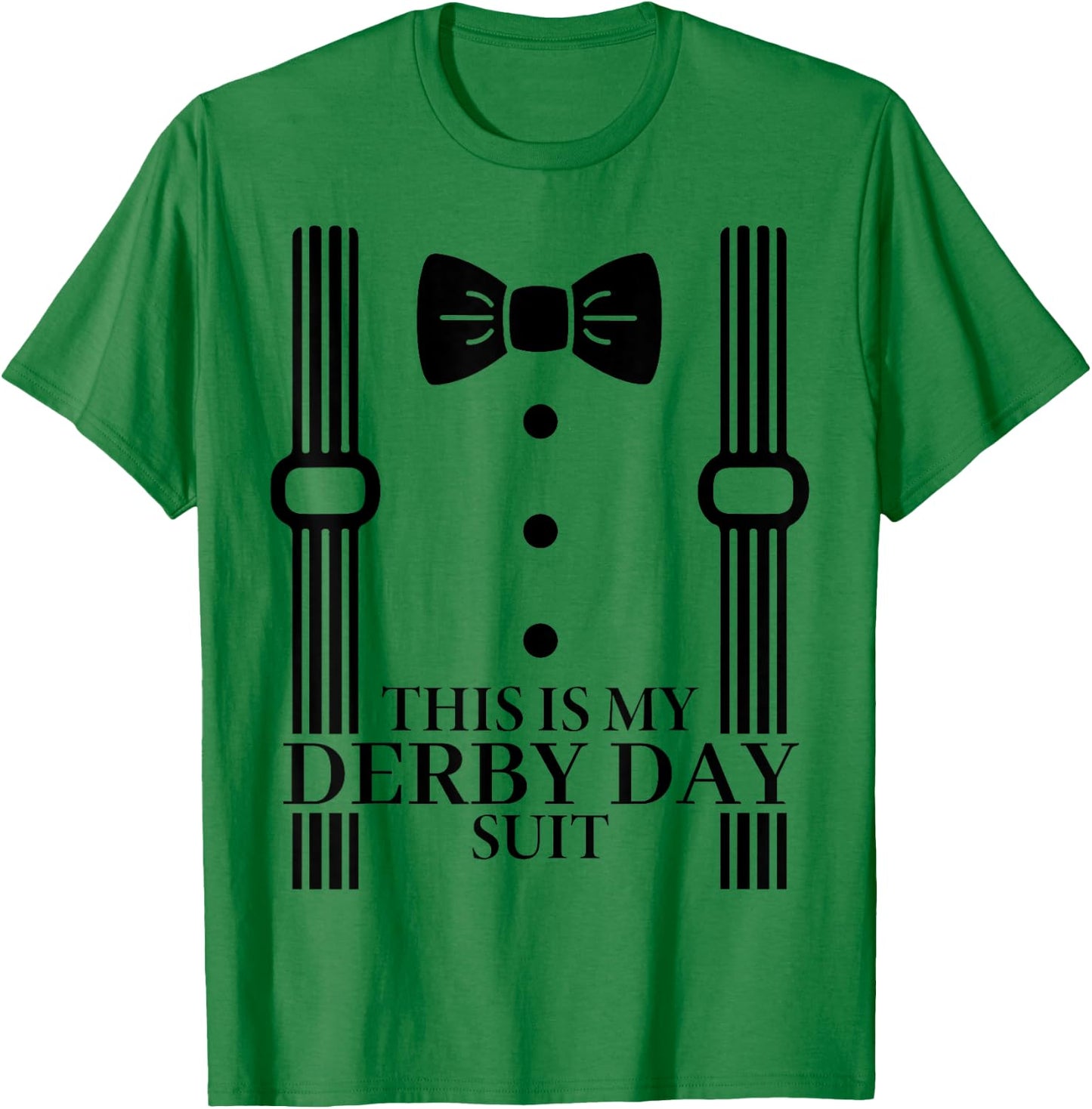 Suit Derby Day 24 Horse Racing This Is My Derby Day Bow Tie T-Shirt - T-Shirt | Irish Green