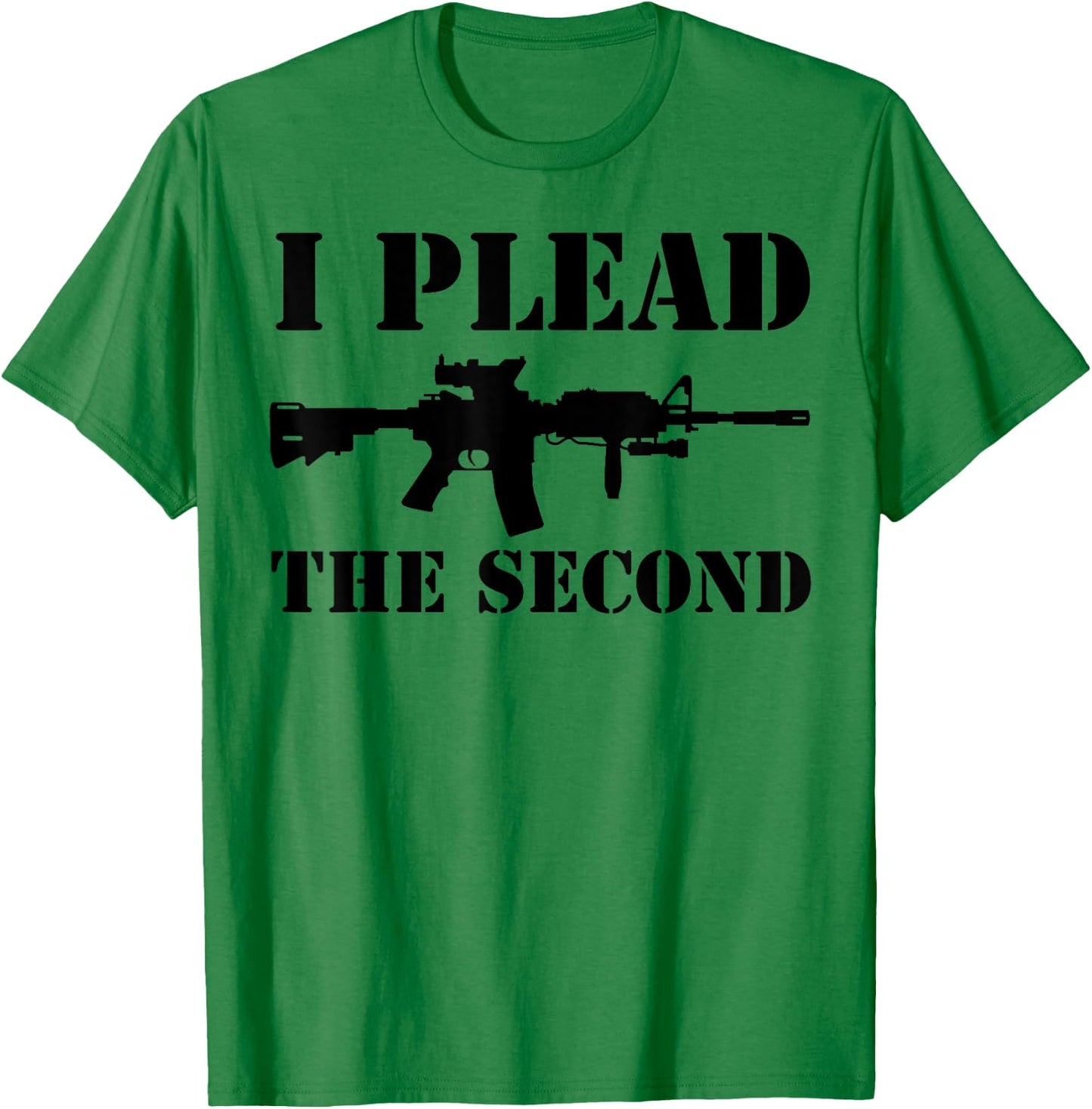 I Plead the Second 2nd Amendment American Patriot Apparel T-Shirt - T-Shirt | Irish Green