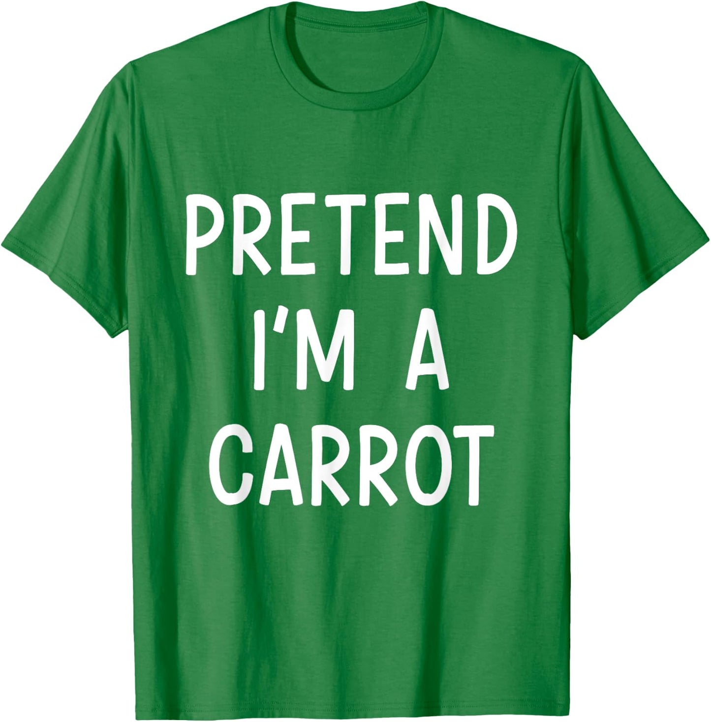 Pretend Im a carrot easy lazy costume for halloween party T-Shirt - T-Shirt | Irish Green