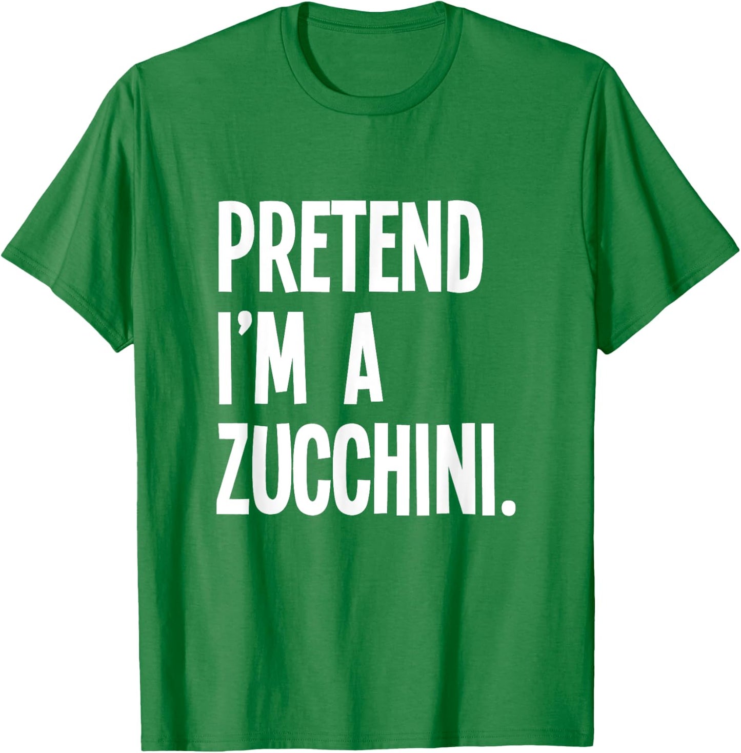 Pretend I'm A Zucchini Funny Halloween Party Costume T-Shirt - T-Shirt | Irish Green