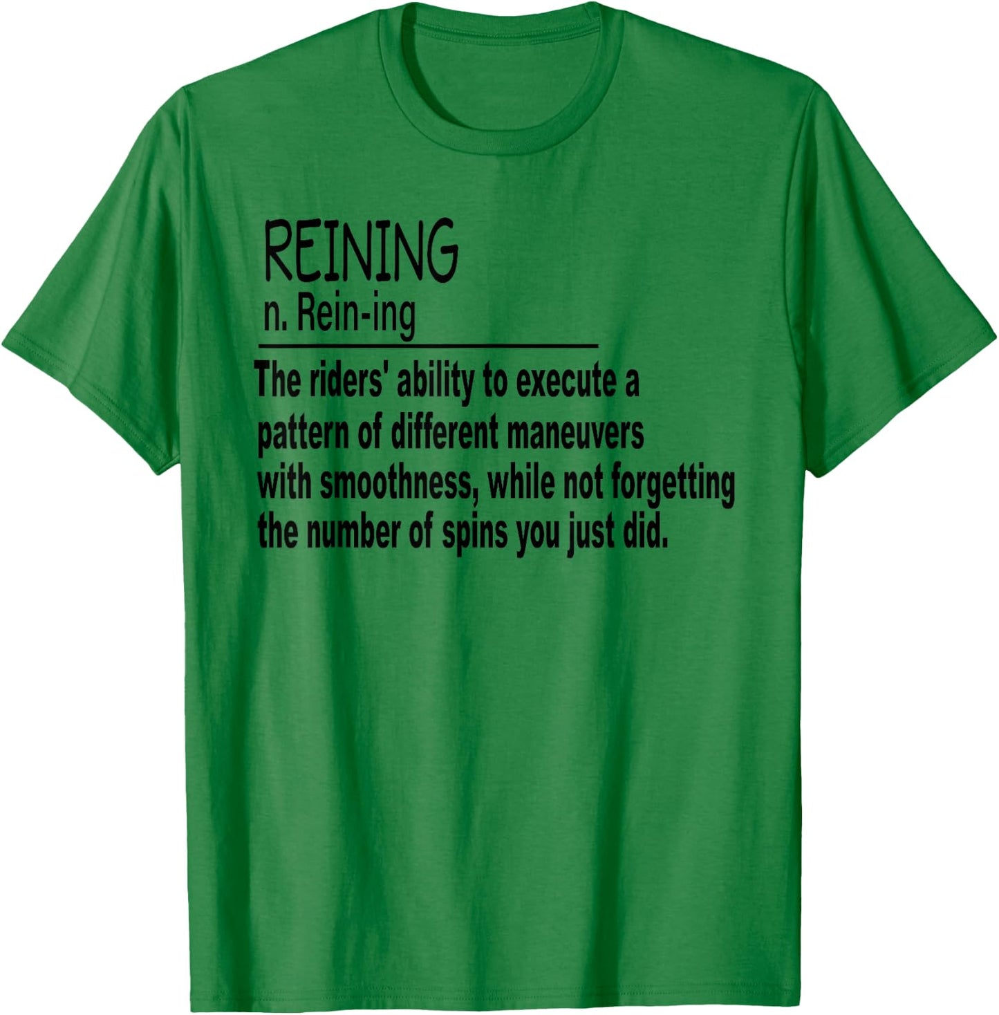 Reining Horse Show Women Girls T-Shirt - T-Shirt | Irish Green