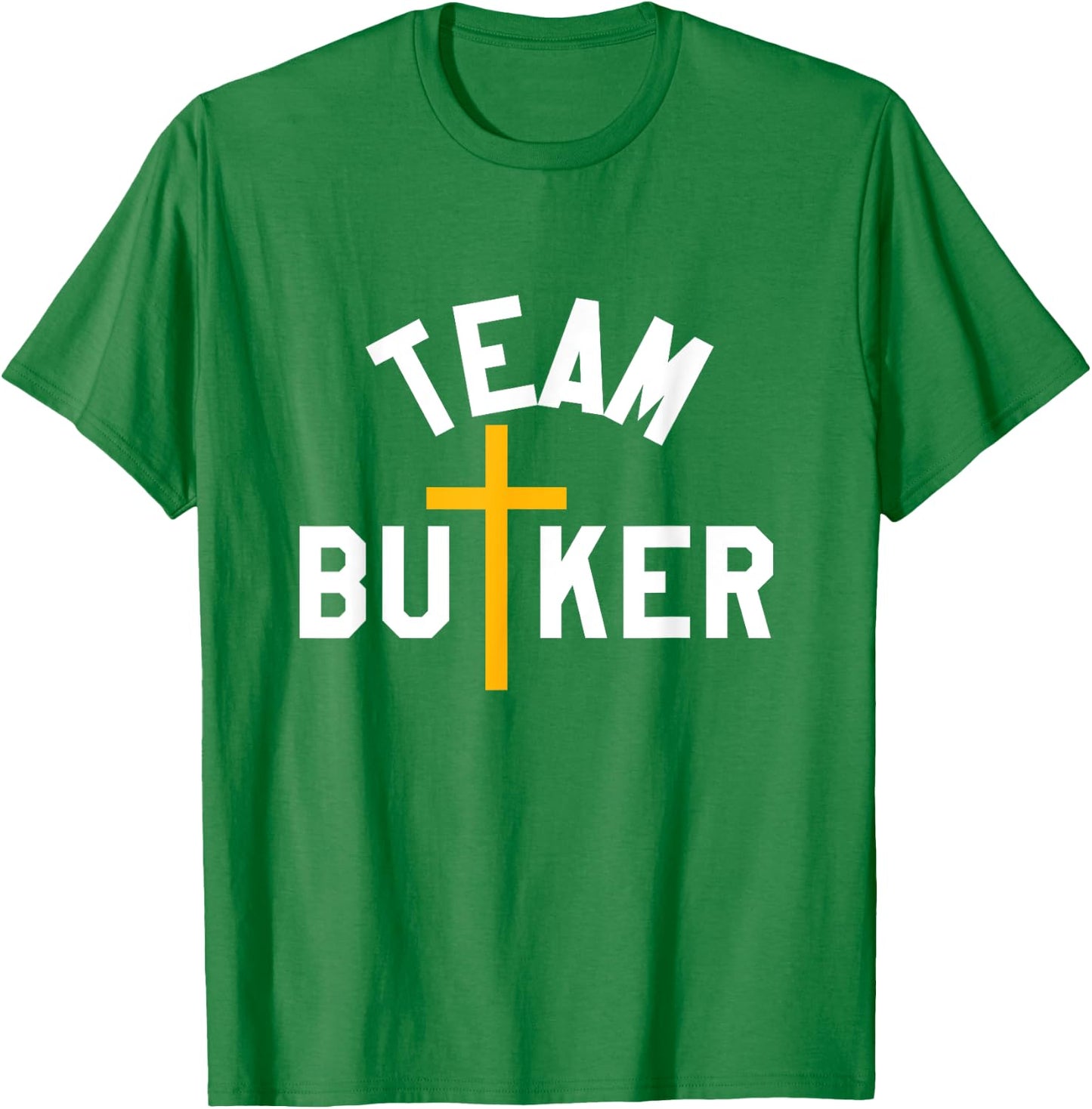 Team Butker Surname Christianity Cross Family Name T-Shirt - T-Shirt | Irish Green