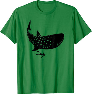 Whale Shark Diving Snorkeling T-Shirt - T-Shirt | Irish Green