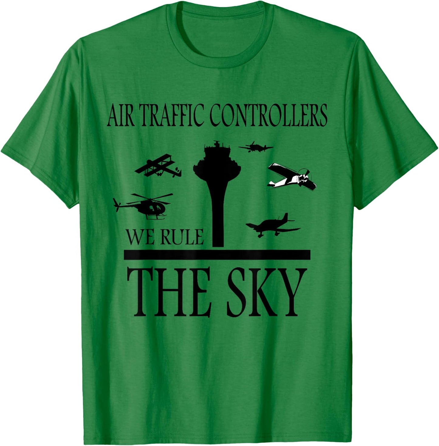 Aviation Air Traffic Controller ATC T-Shirt - T-Shirt | Irish Green