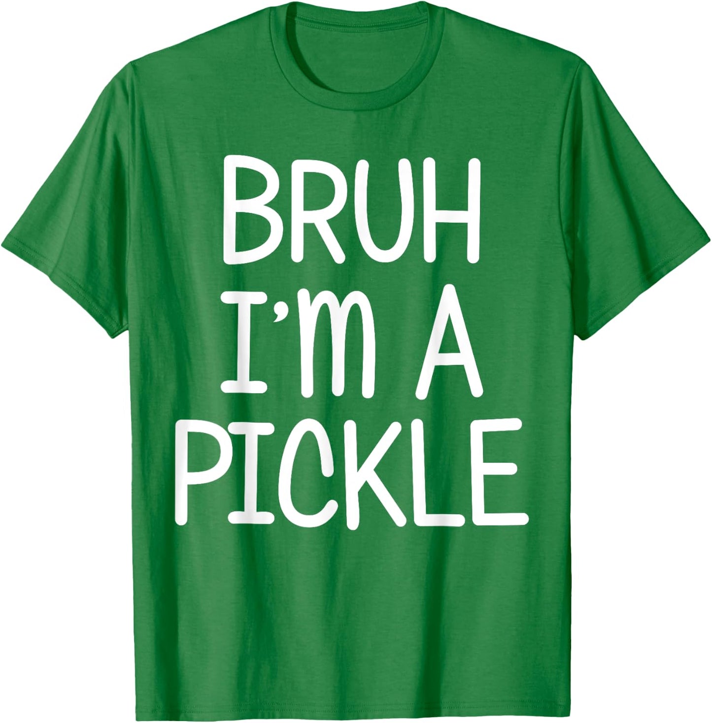 Pretend I'm A Pickle Funny Lazy Halloween Costume Party T-Shirt - T-Shirt | Irish Green