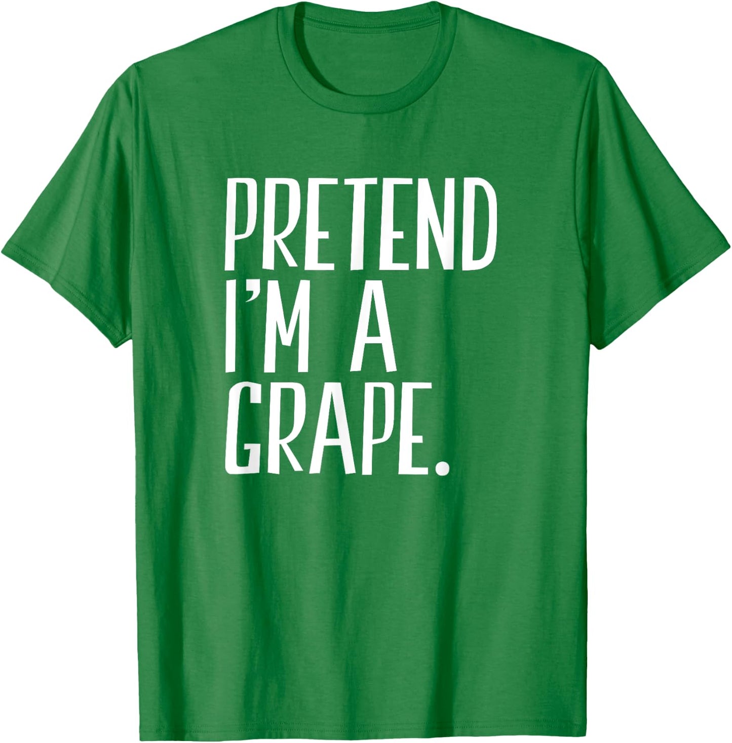 Pretend I'm A Grape Funny Halloween Party T-Shirt - T-Shirt | Irish Green