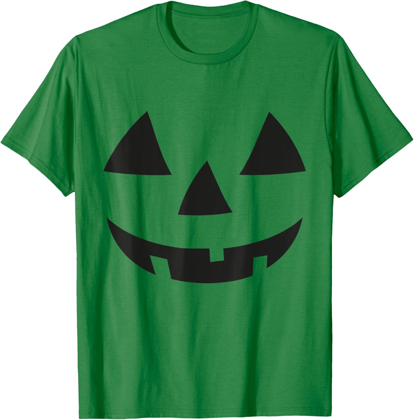Pumpkin Face Shirt Jack o lantern Face Halloween T-Shirt - T-Shirt | Irish Green