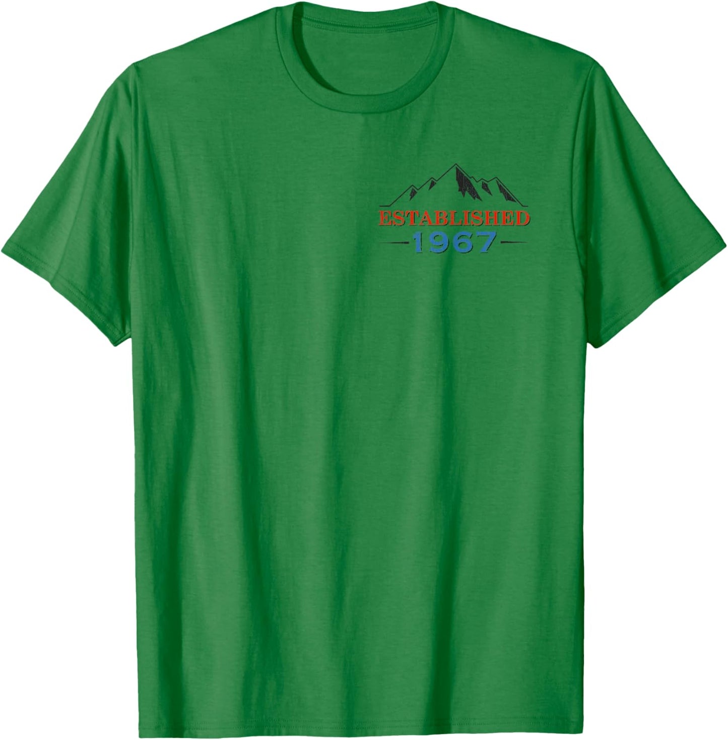 Father Figure Established 1967 Funny Retro Dad Style T-Shirt - T-Shirt | Irish Green