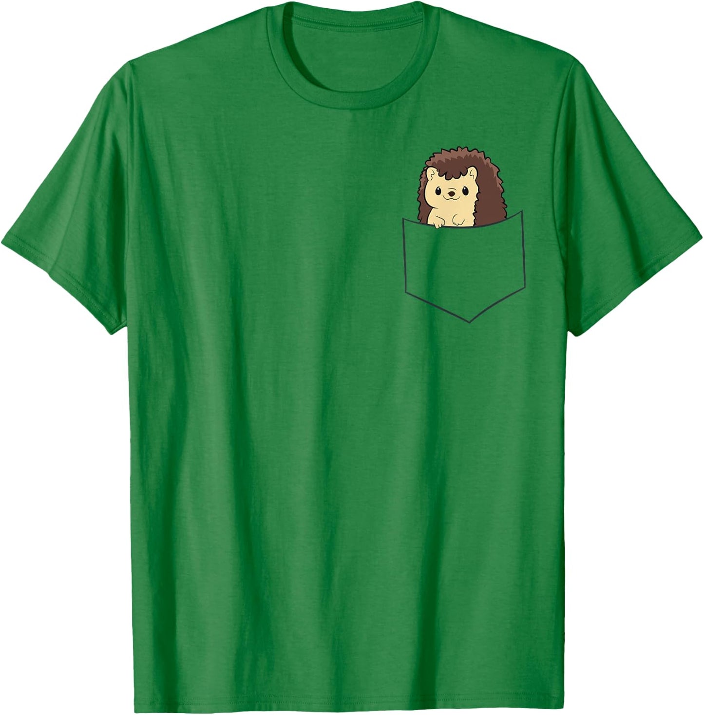 Cute Baby Hedgehog In The Pocket Hedgehogs T-Shirt - T-Shirt | Irish Green