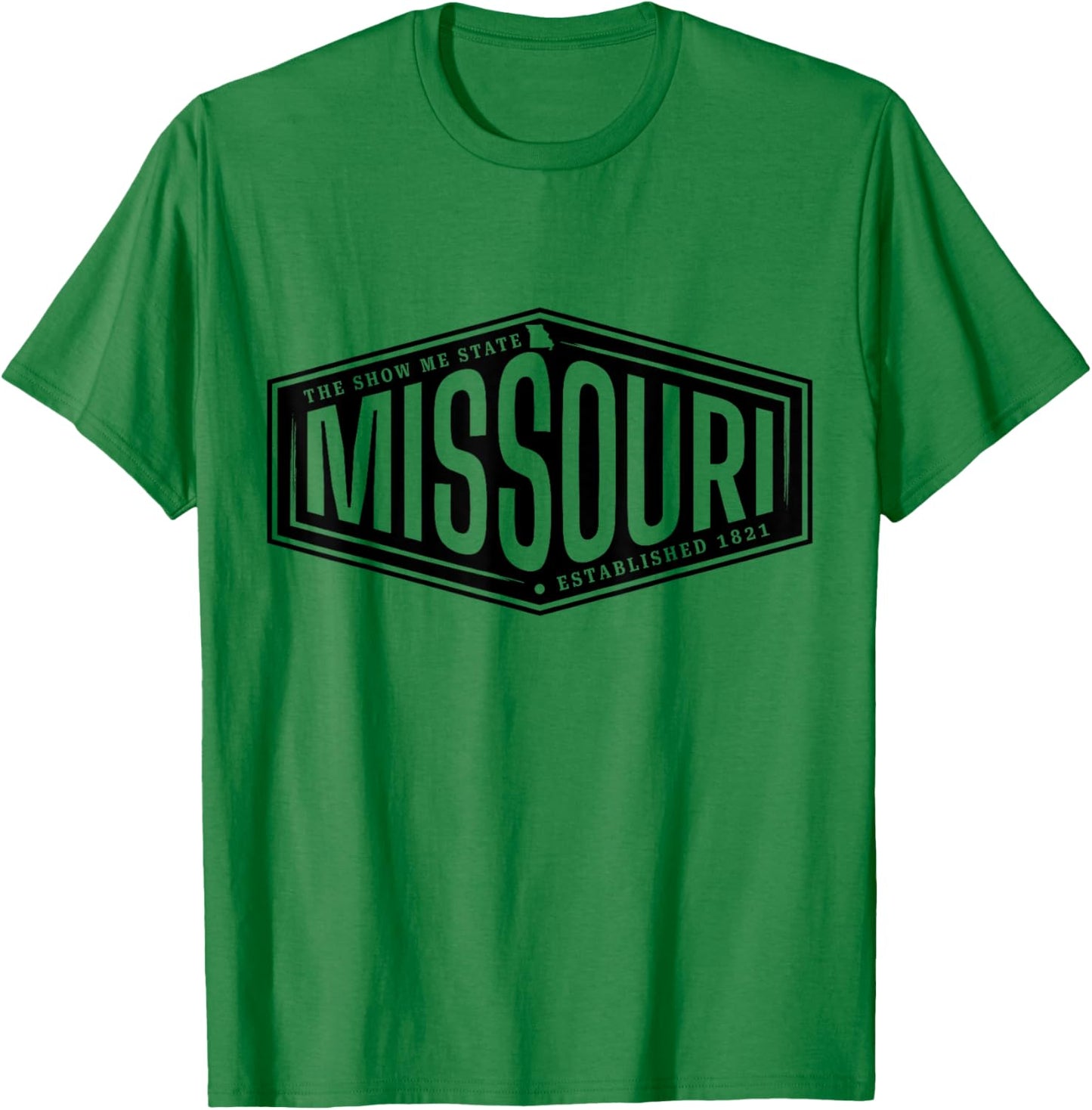 Missouri Show Me State US Est 1821 Travel Souvenir T-Shirt - T-Shirt | Irish Green