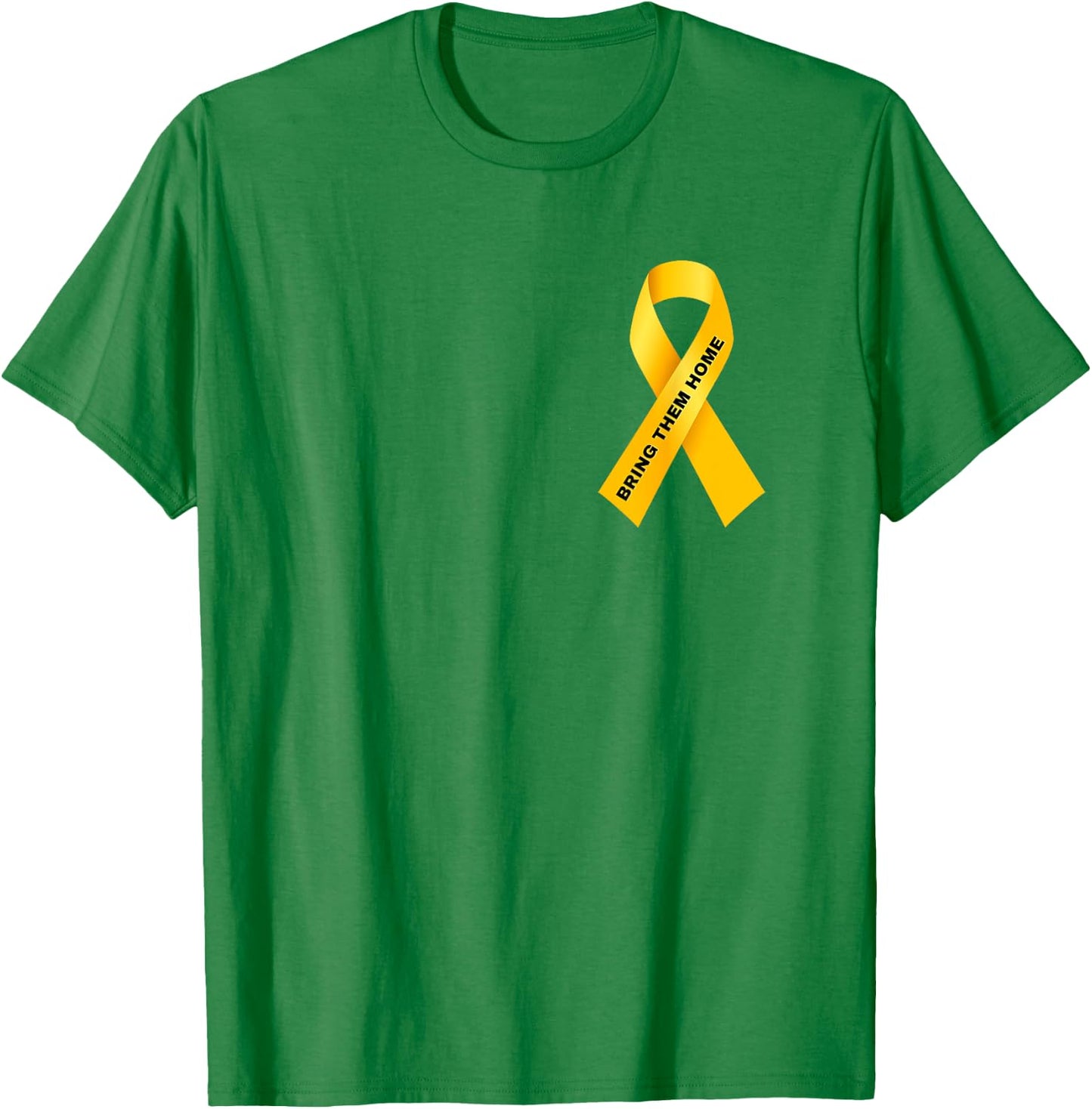 Bring them Home Now, Yellow Ribbon T-Shirt - T-Shirt | Irish Green