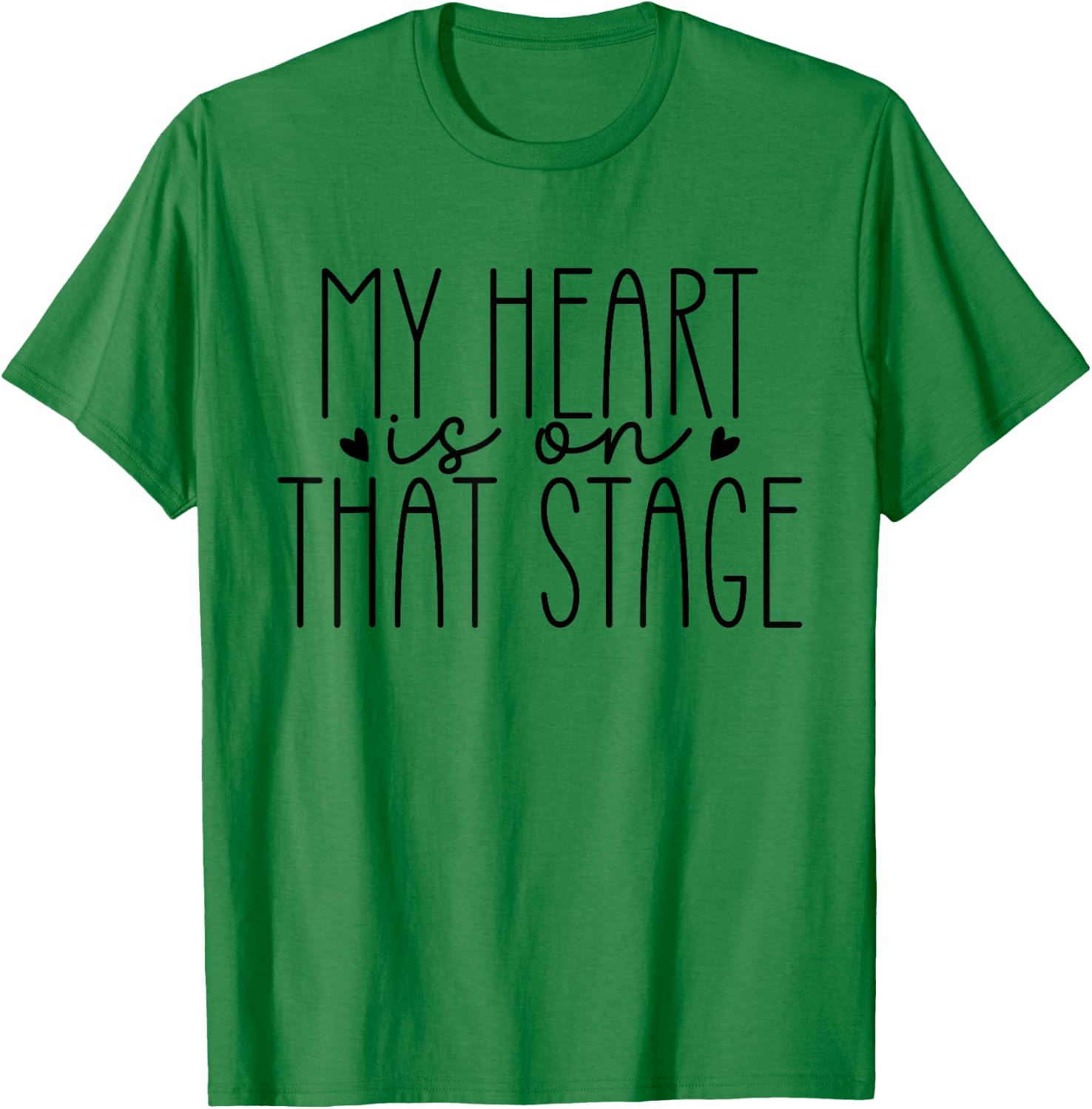 Retro Dance Mom My Heart Is On That Stage Dance Recital T-Shirt - T-Shirt | Irish Green