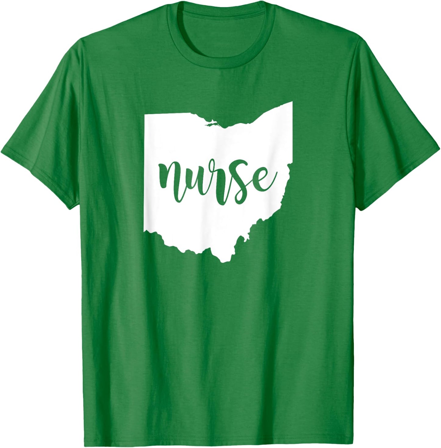 Cute Ohio Nurse T-Shirt - T-Shirt | Irish Green
