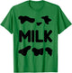 Funny Dairy Milk Carton Easy Costume T-Shirt - T-Shirt | Irish Green
