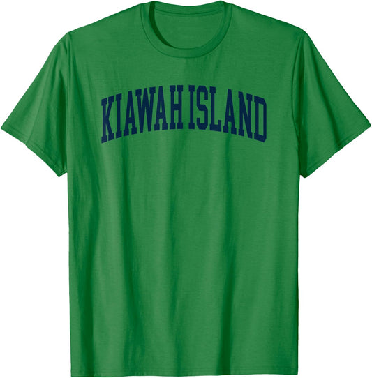 Kiawah Island South Carolina Souvenir Retro Preppy Throwback T-Shirt - T-Shirt | Irish Green