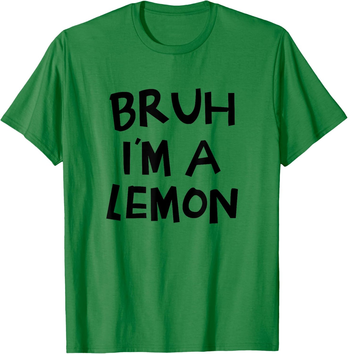 Bruh I'm A Lemon Funny Halloween Costume Men Women Boy Girl T-Shirt - T-Shirt | Irish Green