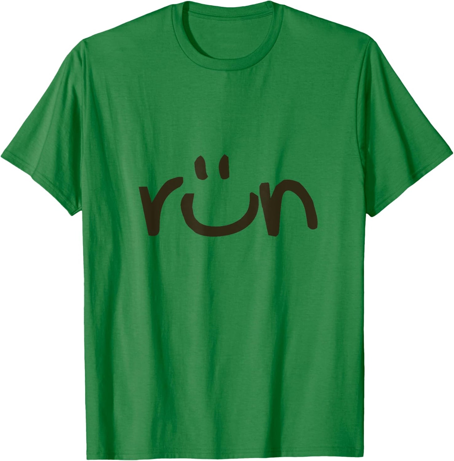 RUN SMILE Love Running Jogging T-Shirt - T-Shirt | Irish Green