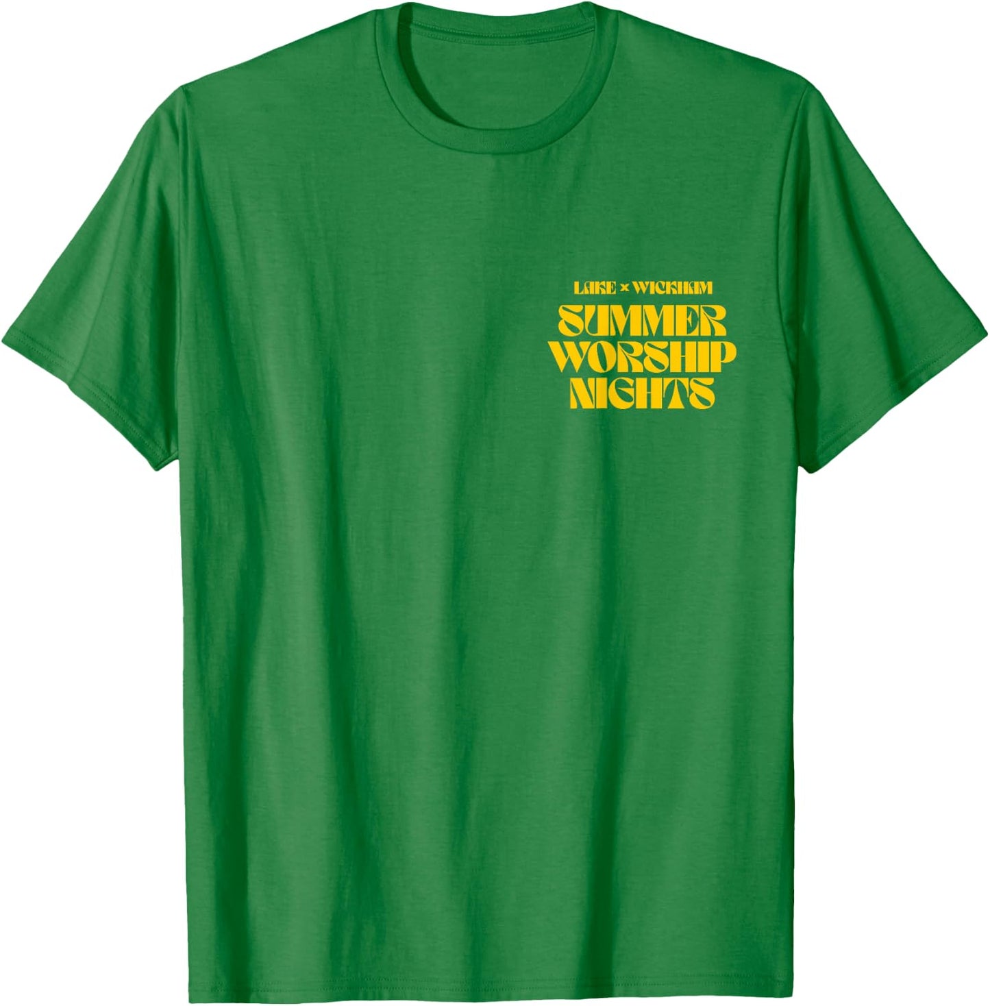 Summer Worship Nights White '24 T-Shirt - T-Shirt | Irish Green