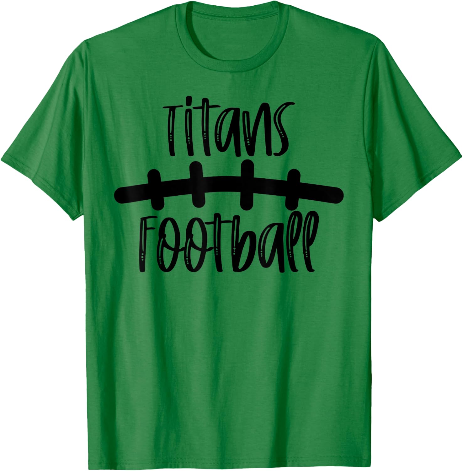 Titans Football School Spirit Team Mascot Game Night T-Shirt - T-Shirt | Irish Green