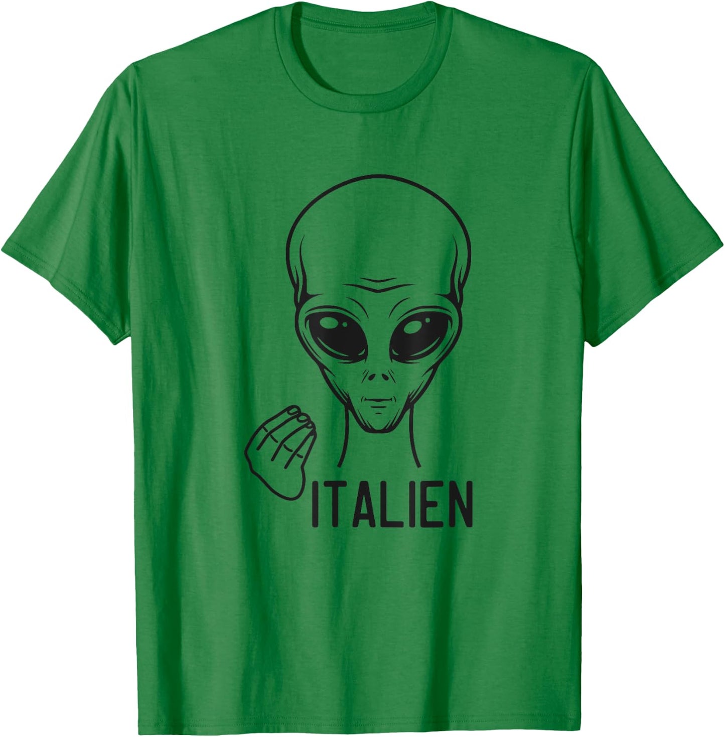 Italien Funny Meme Dad Joke Italian Alien UFO T-Shirt - T-Shirt | Irish Green