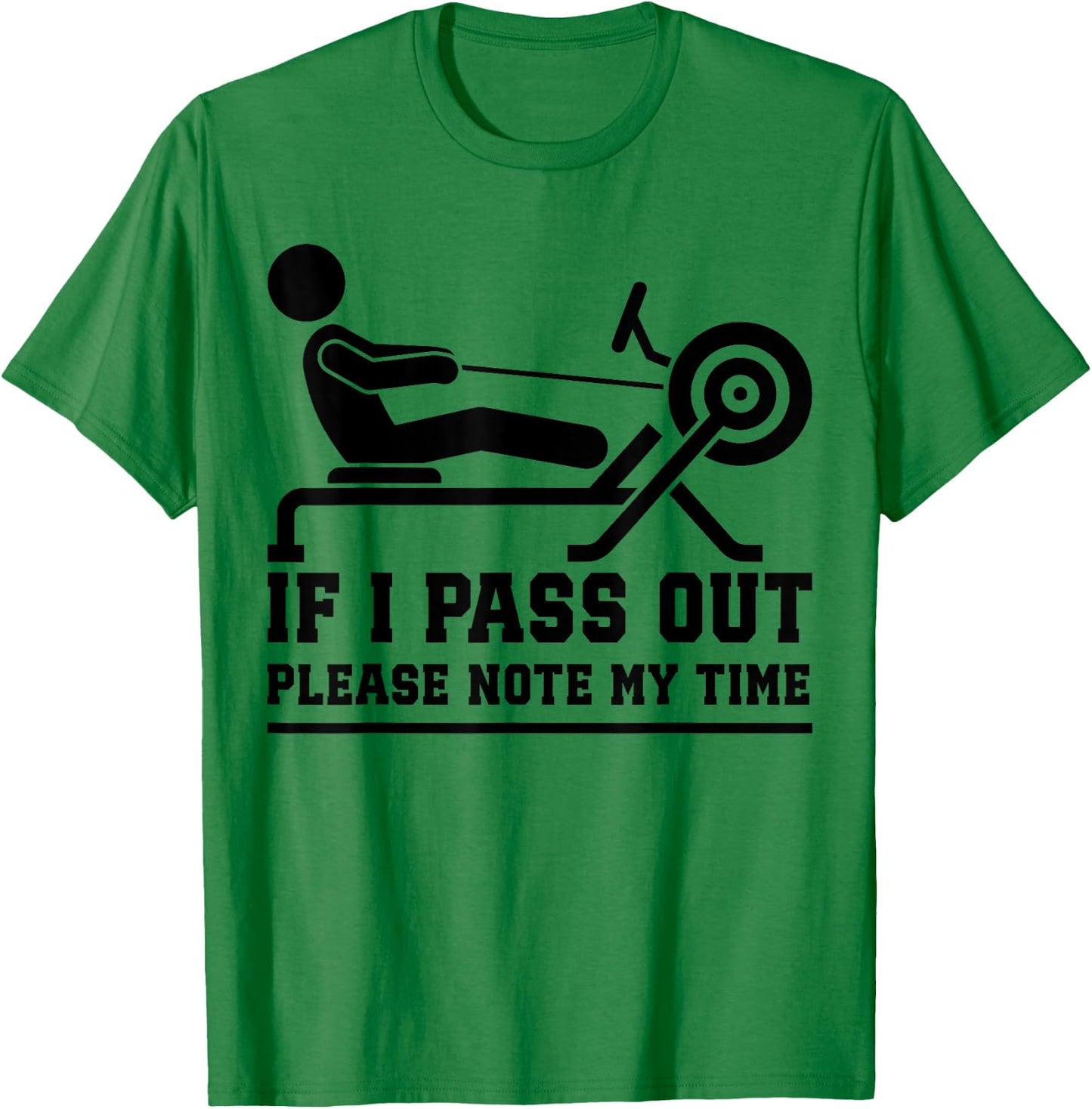 Funny Rowing Machine Workout for Fitness Exercise Training T-Shirt - T-Shirt | Irish Green