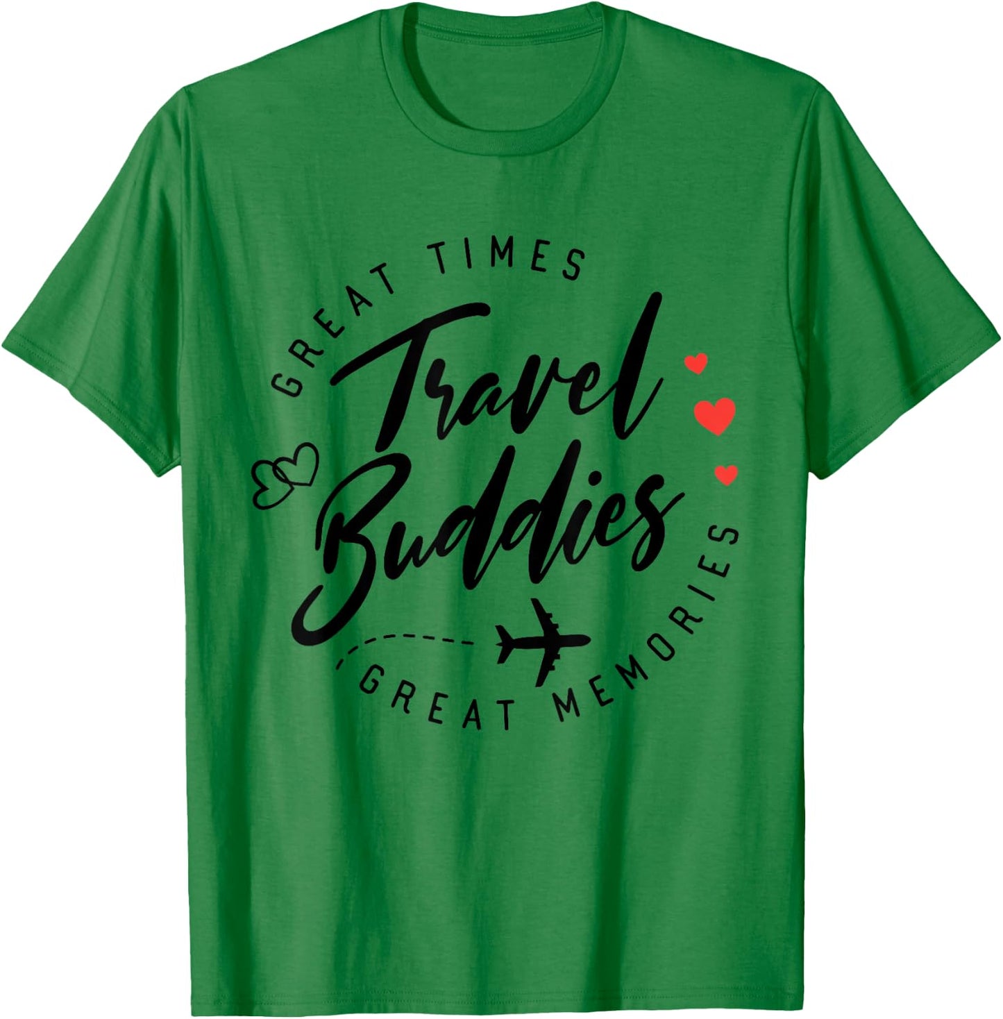 Travel Buddies Besties trip 2025 Girls Trip Summer Vacation T-Shirt - T-Shirt | Irish Green