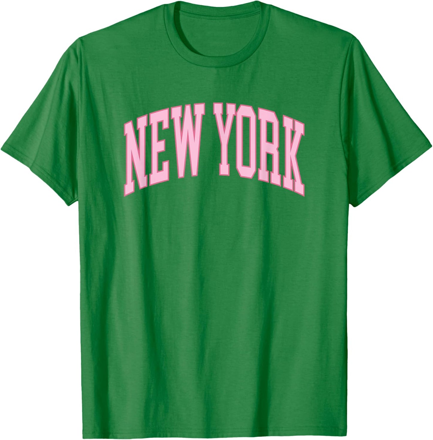 Retro New York souvenir pink preppy throwback classic T-Shirt - T-Shirt | Irish Green