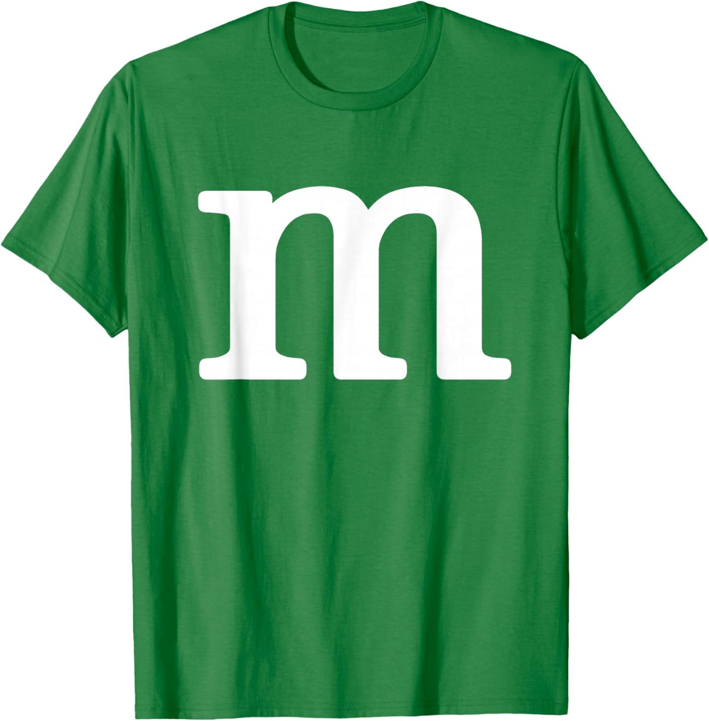 Letter M Funny Group Halloween Team Easy Lazy Costume T-Shirt - T-Shirt | Irish Green