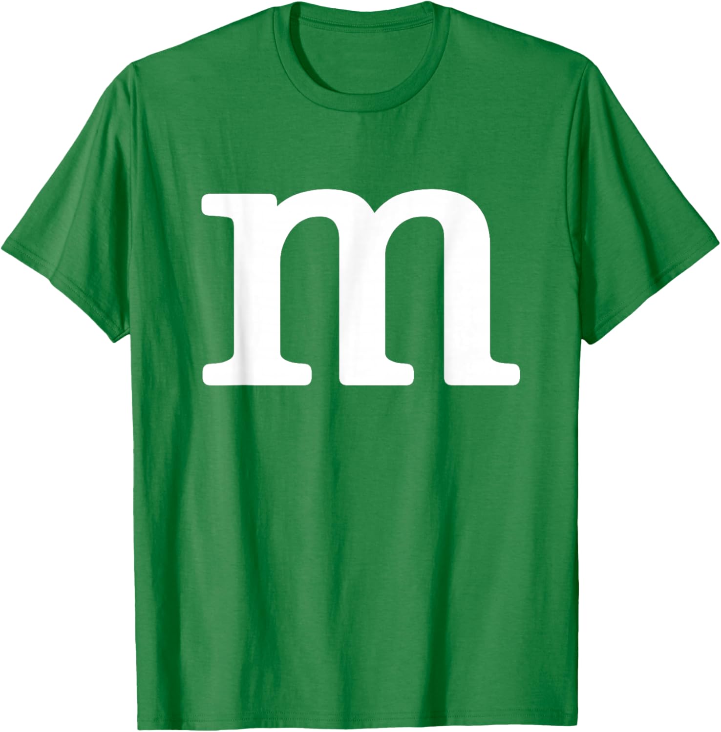 Letter M Funny Group Halloween Team Easy Lazy Costume T-Shirt - T-Shirt | Irish Green