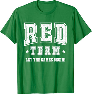 Red Team Let The Games Begin 2025 Field Day Spirit Squad T-Shirt - T-Shirt | Irish Green