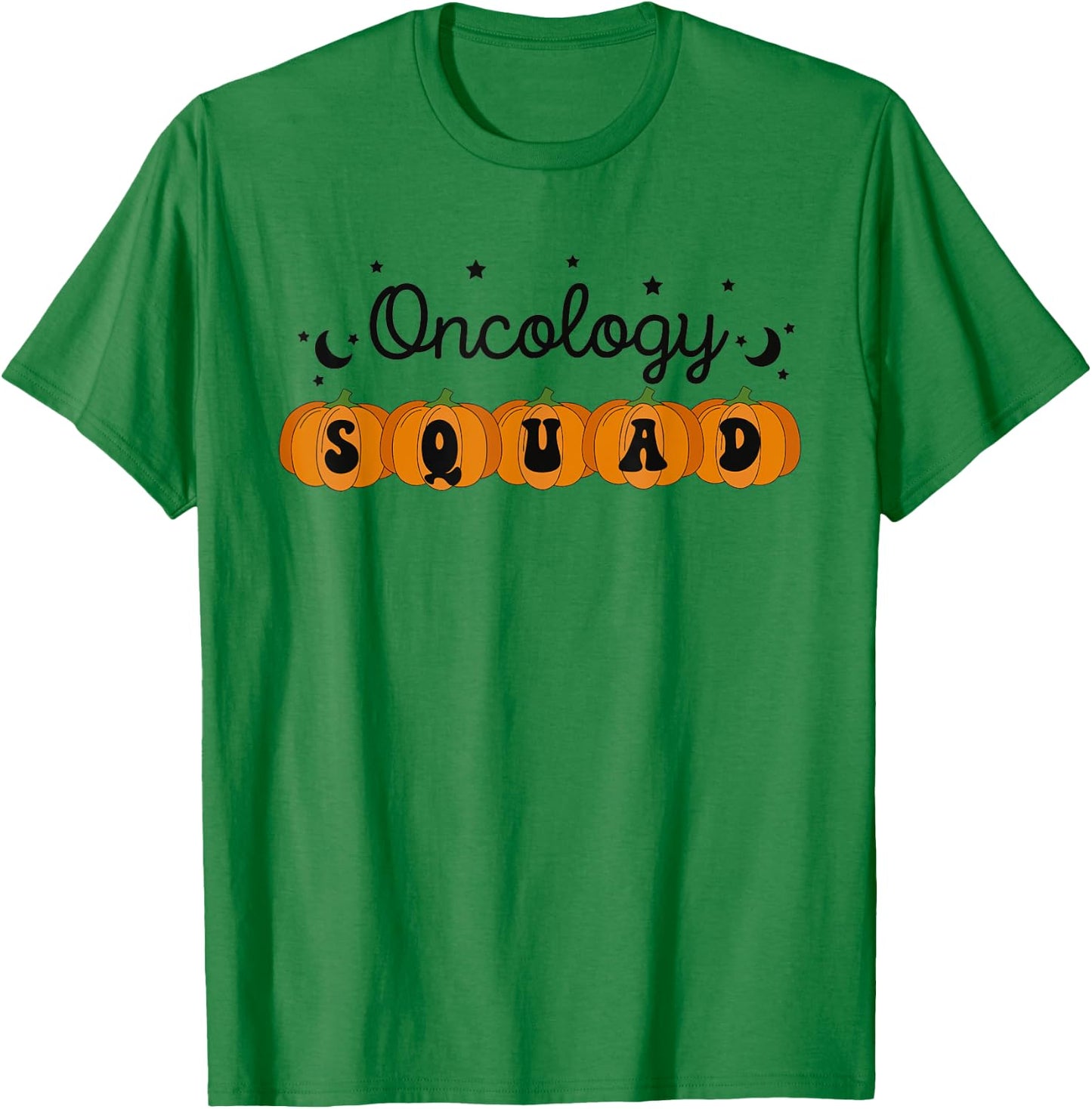Halloween Oncology Nurse Pumpkin Oncology Squad Cancer Nurse T-Shirt - T-Shirt | Irish Green