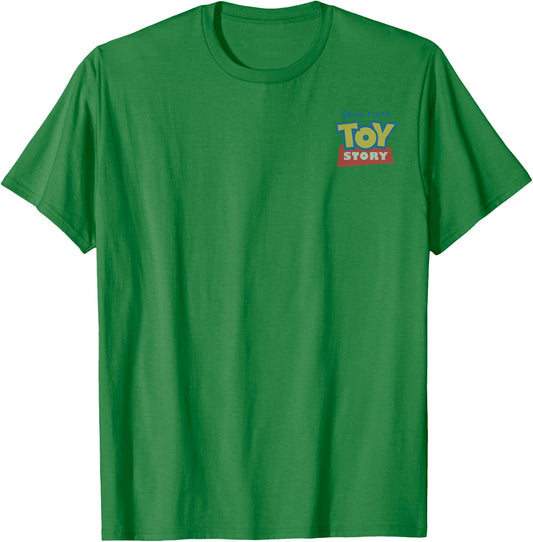 Disney Pixar Toy Story Left Chest Logo Front & Back T-Shirt - T-Shirt | Irish Green