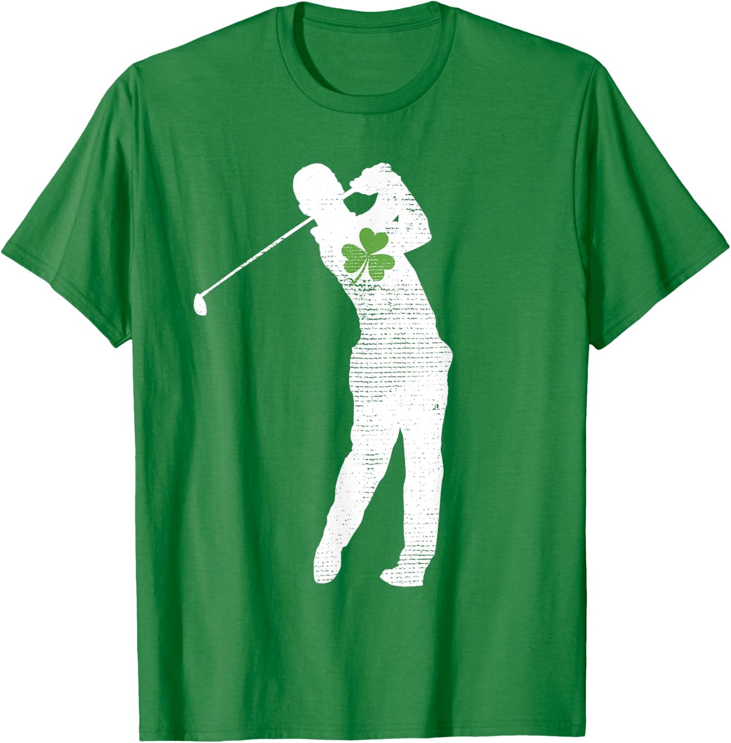 Golf Lovers Green Shamrock Leaf St Patricks Day T-Shirt - T-Shirt | Irish Green