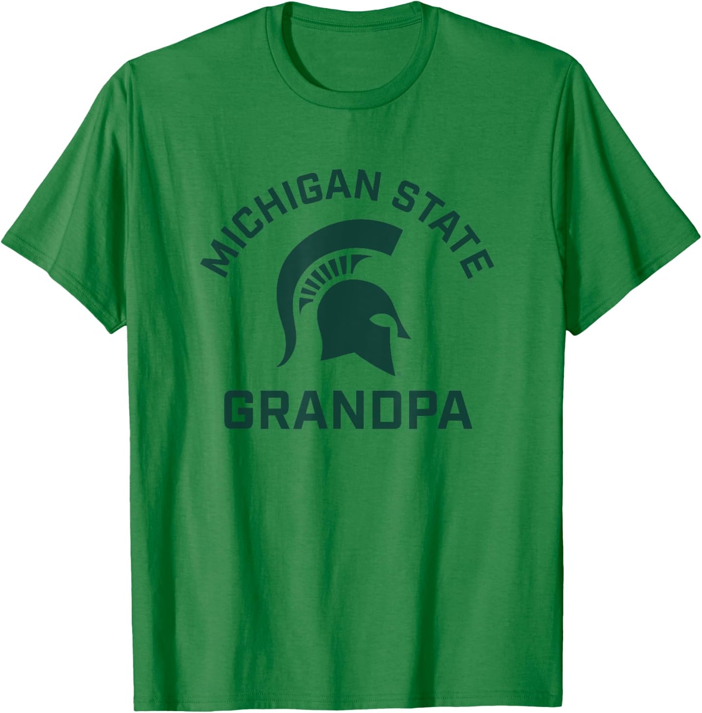 Michigan State MSU Spartans Arched Grandpa T-Shirt - T-Shirt | Irish Green