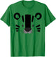 Cute Childrens Tiger Stuff Products Kids Cartoon Tiger Face T-Shirt - T-Shirt | Irish Green